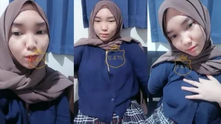 Bokep Indo Chika Hijab Mainin Toket Mulus Live