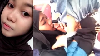 Bokep Indo Sepongan Enak Pacar Hijab BBW di Mobil