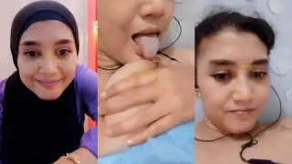 Bokep Indo VCS Amel Lepas Hijab Jilat Uting